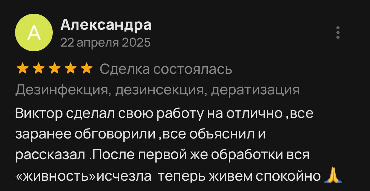 Скриншот публичного отзыва с Авито от 22 апреля 2025 года